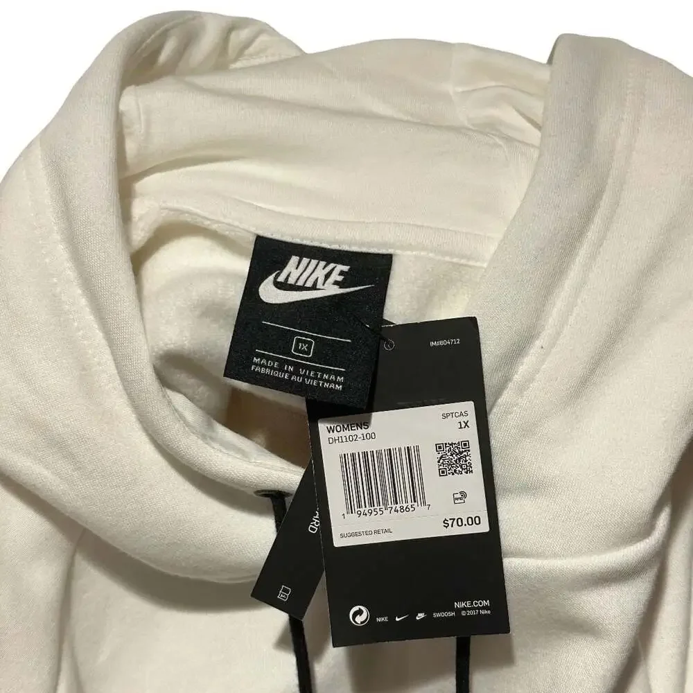 Nike Air Force Equality Hoodie White Size 1X (DH1102-100)